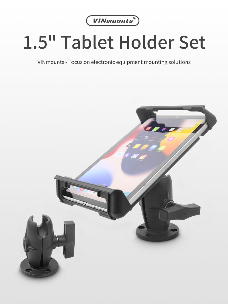 VINmounts Apply to 8-14" Rugged Tablet Holder with Rotating Adjustment for Car Dashboard Smart Terminal Tablet Mount