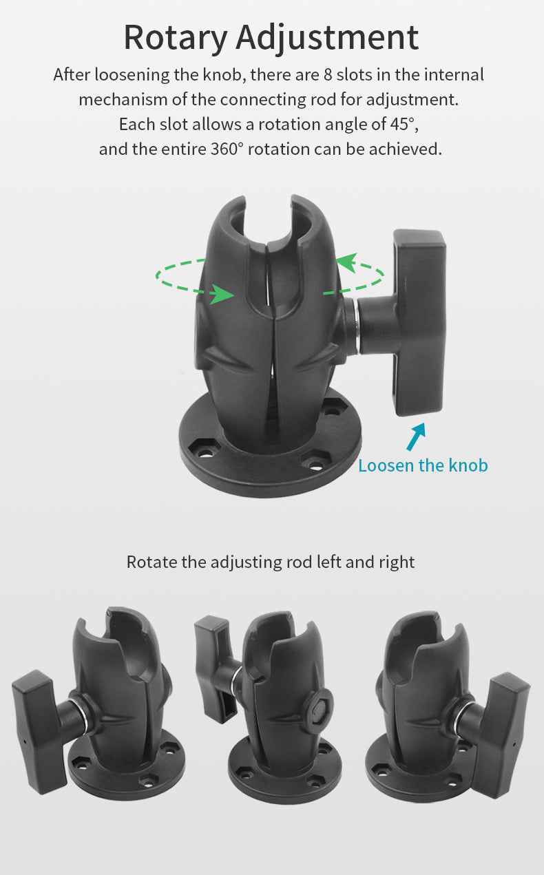 VINmounts Apply to 8-14" Rugged Tablet Holder with Rotating Adjustment for Car Dashboard Smart Terminal Tablet Mount