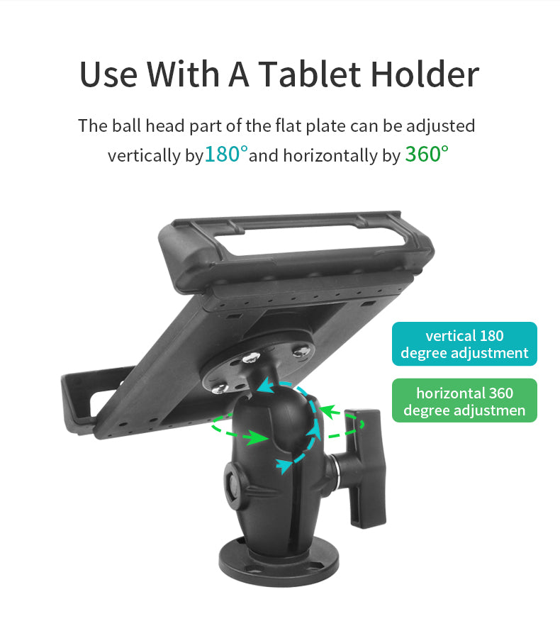 VINmounts Apply to 8-14" Rugged Tablet Holder with Rotating Adjustment for Car Dashboard Smart Terminal Tablet Mount