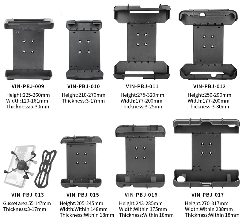 VINmounts Apply to 8-14" Rugged Tablet Holder with Rotating Adjustment for Car Dashboard Smart Terminal Tablet Mount