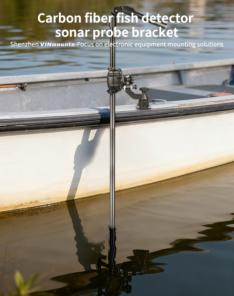 VINmounts Sonar Probe Fixed Carbon Fiber Universal Adjustment Bracket VIN-TYQ-004-ZJ