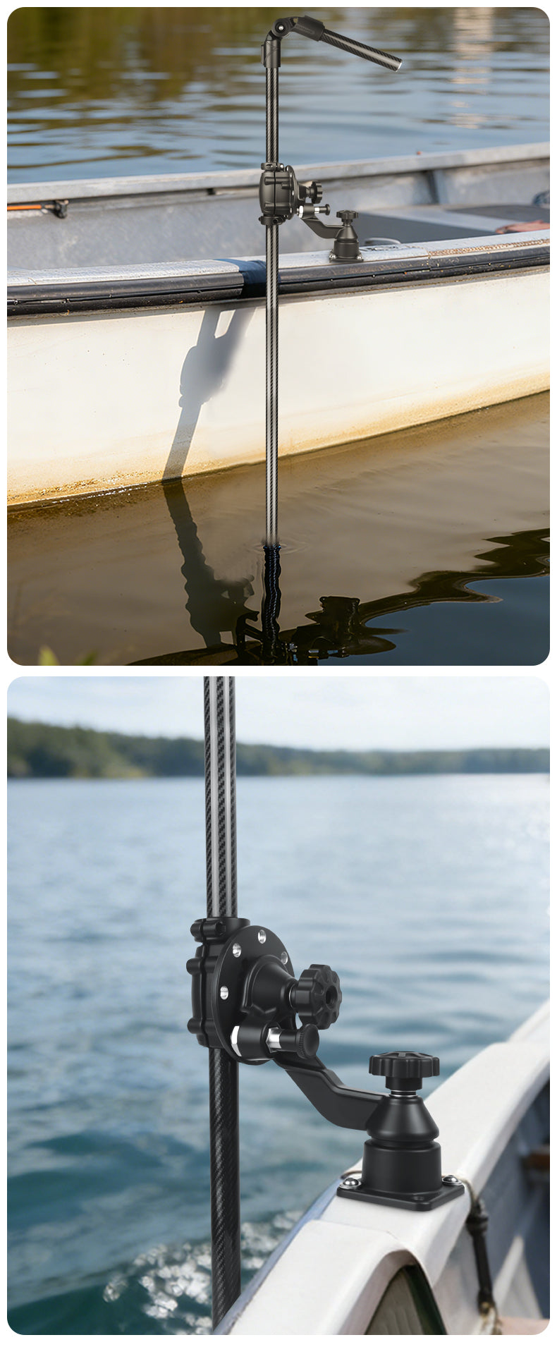 VINmounts Sonar Probe Fixed Carbon Fiber Universal Adjustment Bracket VIN-TYQ-004-ZJ