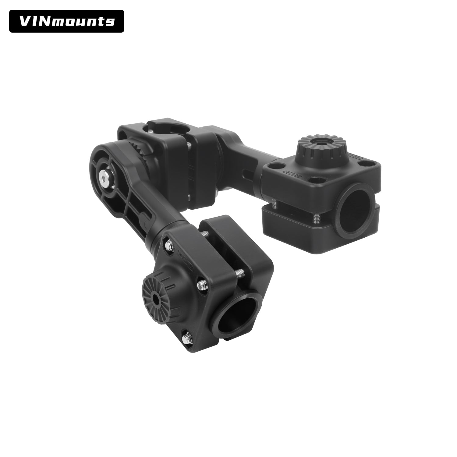 VINmounts Dual Sonar Transducer Mount Compatible with Garmin LiveScope System LVS32 & Lowrance Active Target 2 , Double Device Holder for Sonar/Transducer/Fishfinder VIN-TYQ-FD02-32+AT
