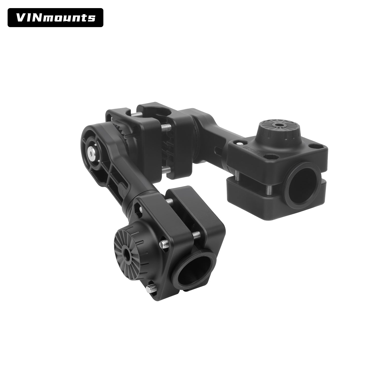 VINmounts Dual Sonar Transducer Mount Compatible with Garmin LVS34 & LVS32, Double Device Holder for Sonar/Transducer/Fishfinder VIN-TYQ-FD02-34+32