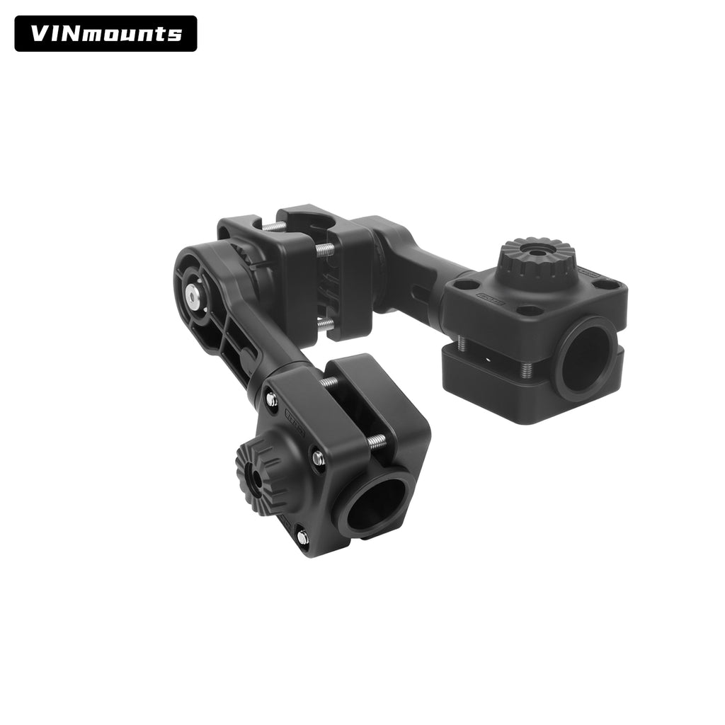 VINmounts Double 0 Degree Pole Mount for Lowrance Active Target 2 Transducer, Reinforced Naylon Livescope Mount VIN-TYQ-FD02-AT+AT