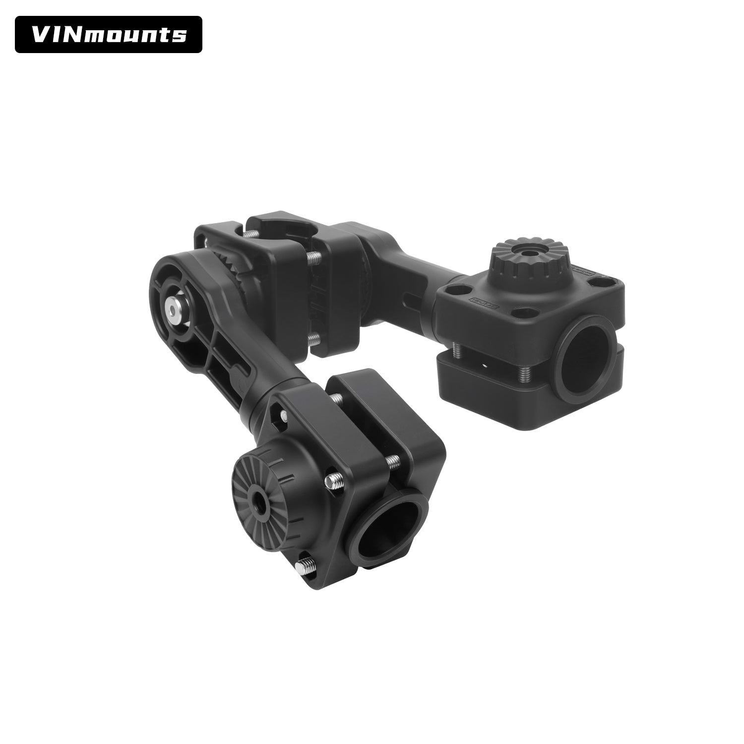VINmounts Dual Sonar Transducer Mount Compatible with Garmin Livescope Plus LVS34 & Lowrance Active Target 2 , Double Device Holder for Sonar/Transducer/Fishfinder VIN-TYQ-FD02-34+AT