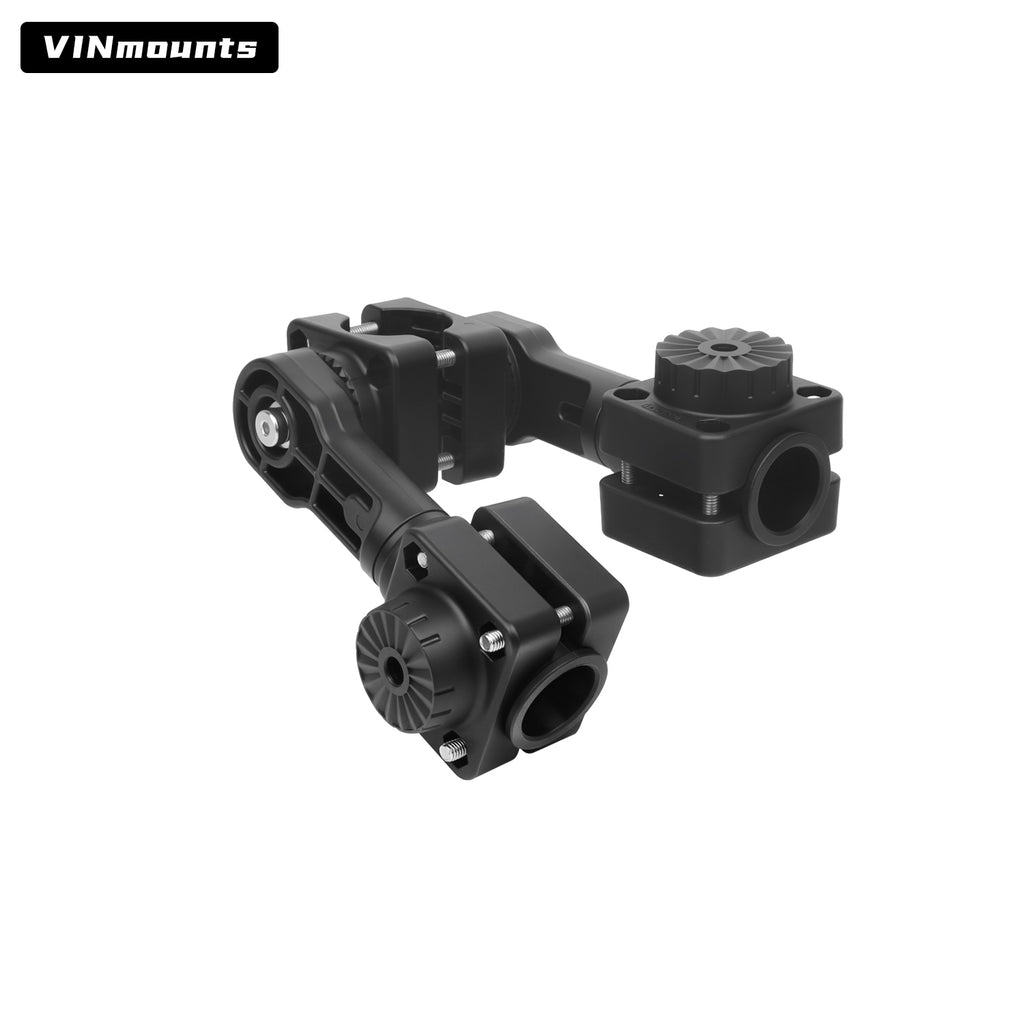 VINmounts Dual Sonar Transducer Mount Compatible with Garmin LVS34 & LVS62, Double Device Holder for Sonar/Transducer/Fishfinder VIN-TYQ-FD02-34+62