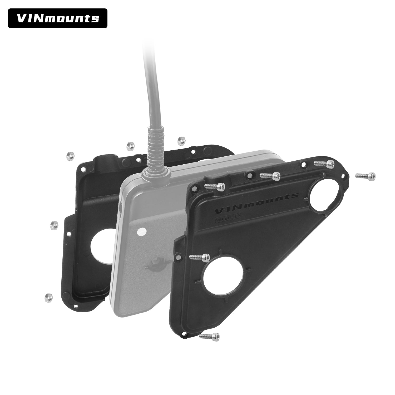 VINmounts Protective Cover Compatible with Lowrance Eagle Eye 9 Fish Finder, Marine Sonar Display Guard, Shockproof Boat Electronics Protector VIN-BHZ-E9