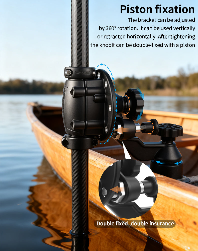 VINmounts Sonar Probe Fixed Carbon Fiber Universal Adjustment Bracket VIN-TYQ-004-ZJ