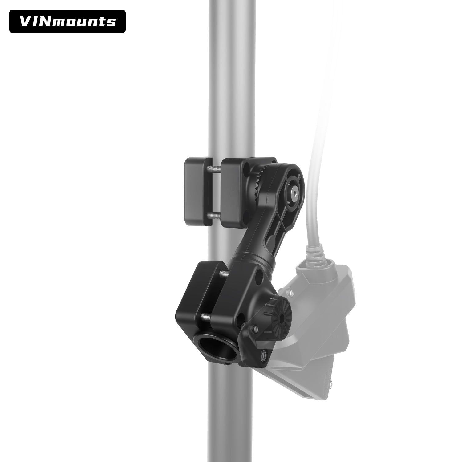 VINmounts 0 Degree Pole Mount for Garmin LiveScope System LVS32 Transducer, Corrosion-Resistant Holder for Boat Fishfinder VIN-TYQ-FD01-32