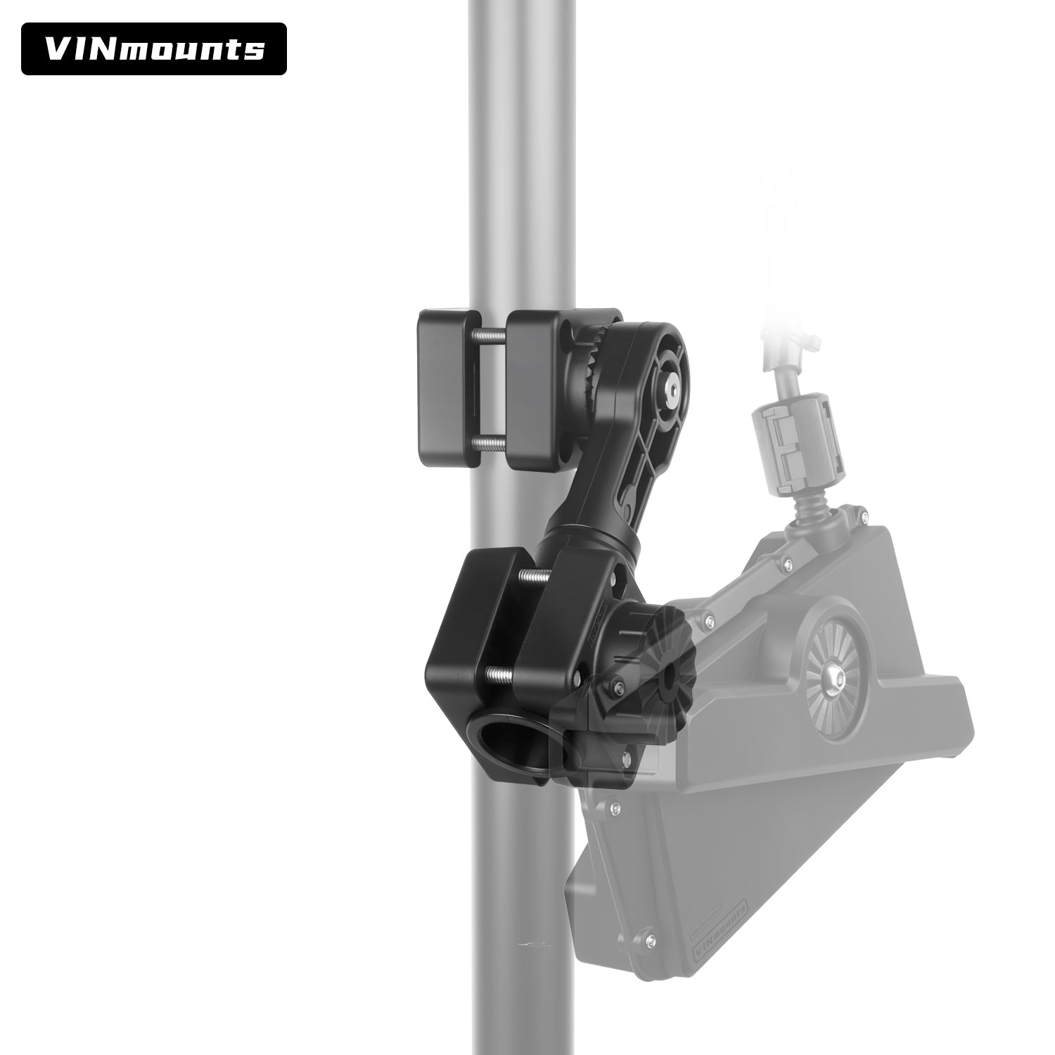 VINmounts 0 Degree Pole Mount for Garmin LiveScope XR LVS62 Transducer, Corrosion-Resistant Holder for Boat Fishfinder VIN-TYQ-FD01-62