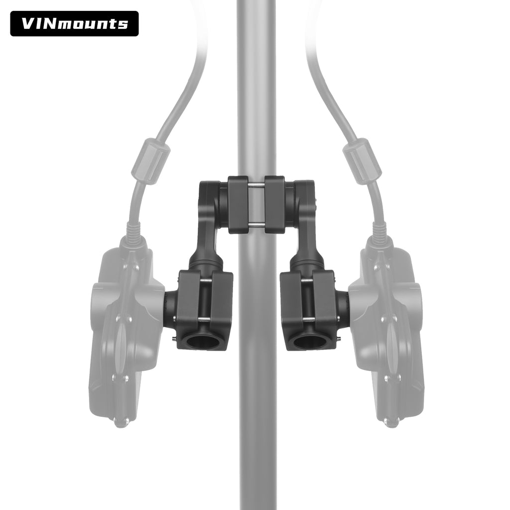 VINmounts Double 0 Degree Pole Mount for Lowrance Active Target 2 Transducer, Reinforced Naylon Livescope Mount VIN-TYQ-FD02-AT+AT
