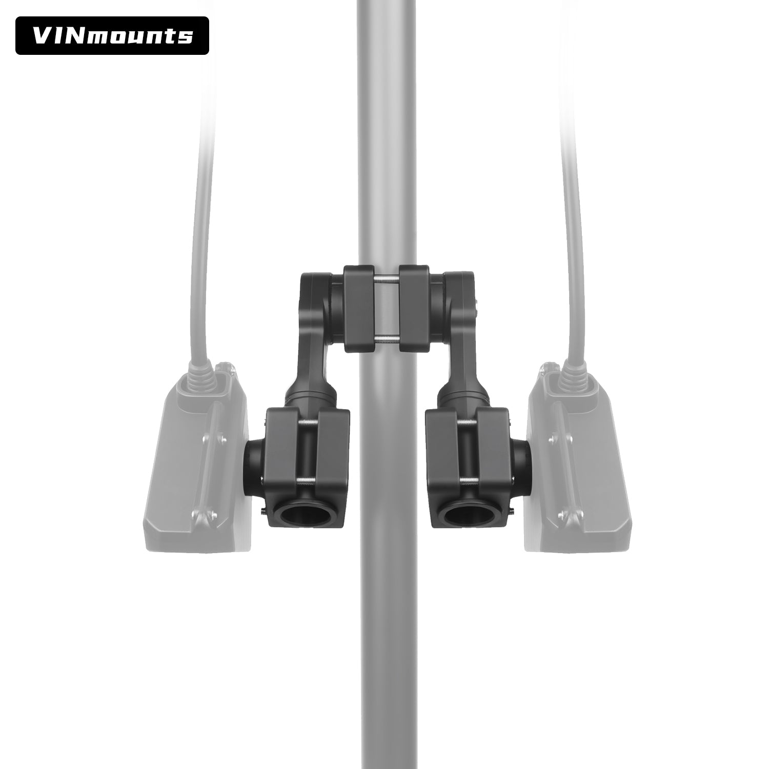 VINmounts 0 Degree Pole Mount for Garmin LiveScope System LVS32 Transducer, Reinforced Naylon Livescope Mount VIN-TYQ-FD02-32+32