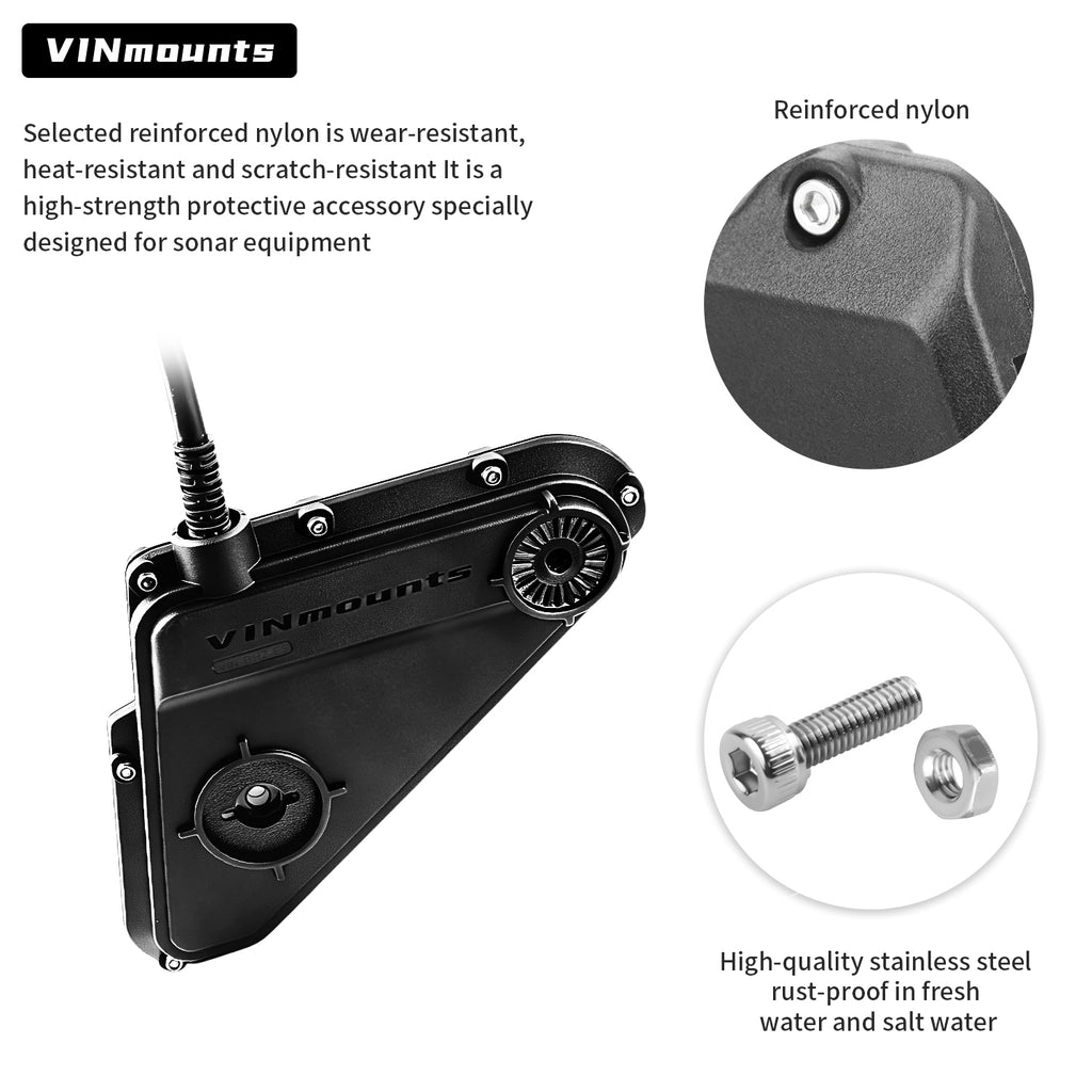 VINmounts Protective Cover Compatible with Lowrance Eagle Eye 9 Fish Finder, Marine Sonar Display Guard, Shockproof Boat Electronics Protector VIN-BHZ-E9