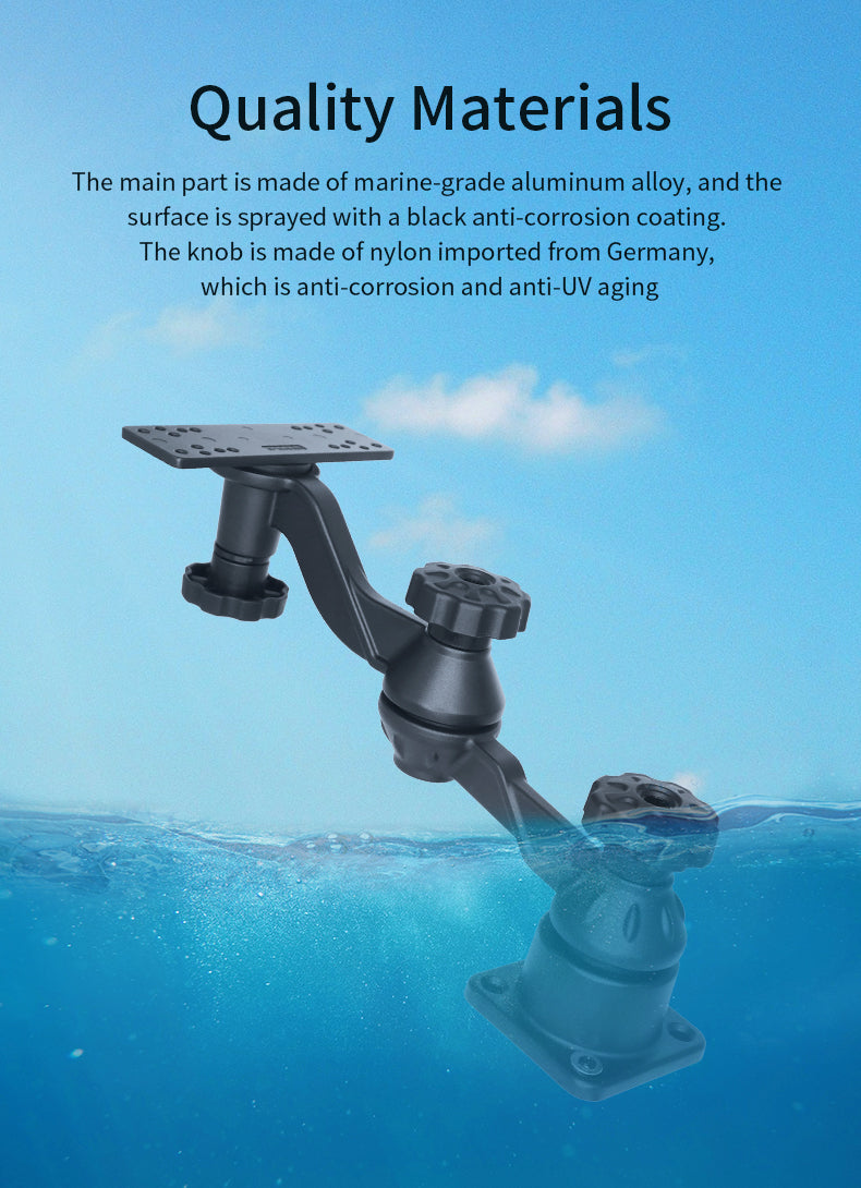 VINmounts Horizontal 6" Swing Arm Mount for Fishfinders & Chartplotters Compatible with Garmin,Lowrance,Humminbird and More VIN-TYQ-HB-01