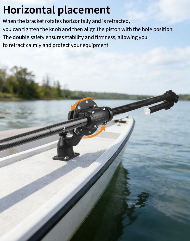 VINmounts Sonar Probe Fixed Carbon Fiber Universal Adjustment Bracket VIN-TYQ-004-ZJ