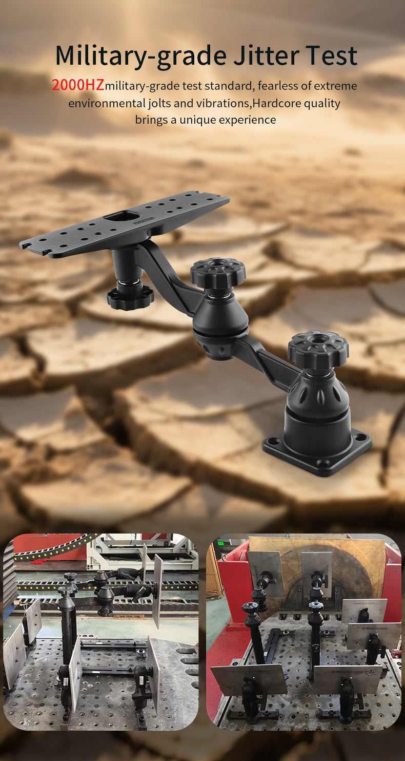 VINmounts Horizontal 6" Swing Arm Mount for Fishfinders & Chartplotters Compatible with Garmin,Lowrance,Humminbird and More VIN-TYQ-HB-01